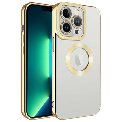 Apple iPhone 13 Pro Max Kılıf Kamera Korumalı Logo Gösteren Zore Omega Kapak