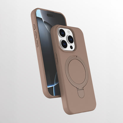 Apple iPhone 13 Pro Max Kılıf M-safe Şarj Özellikli Standlı Zore Samara Kapak Lacivert