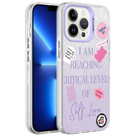 Apple iPhone 13 Pro Max Kılıf Mermer Desenli Zore Marbello Kapak Mor