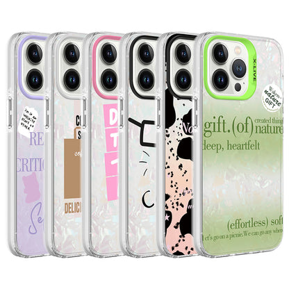 Apple iPhone 13 Pro Max Kılıf Mermer Desenli Zore Marbello Kapak Pembe