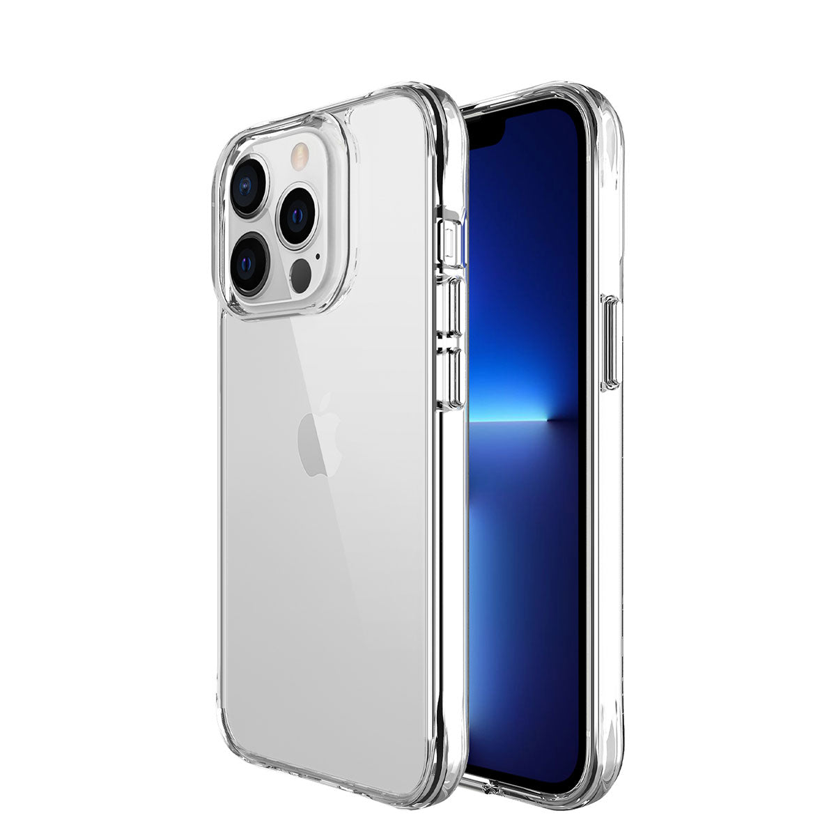 Apple iPhone 13 Pro Max Kılıf Zore Şeffaf Ultra İnce Airbag Tasarımlı Okka Kapak Renksiz