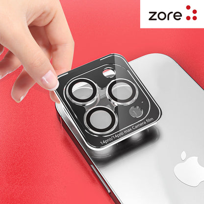 Apple iPhone 13 Zore CL-12 Premium Safir Parmak İzi Bırakmayan Anti-Reflective Kamera Lens Koruyucu Mavi