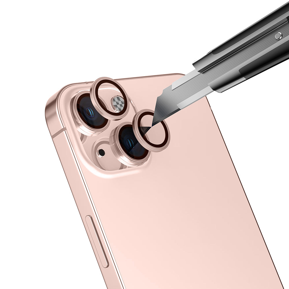 Apple iPhone 13 Zore Mikro Kamera Lens Koruyucu Rose Gold