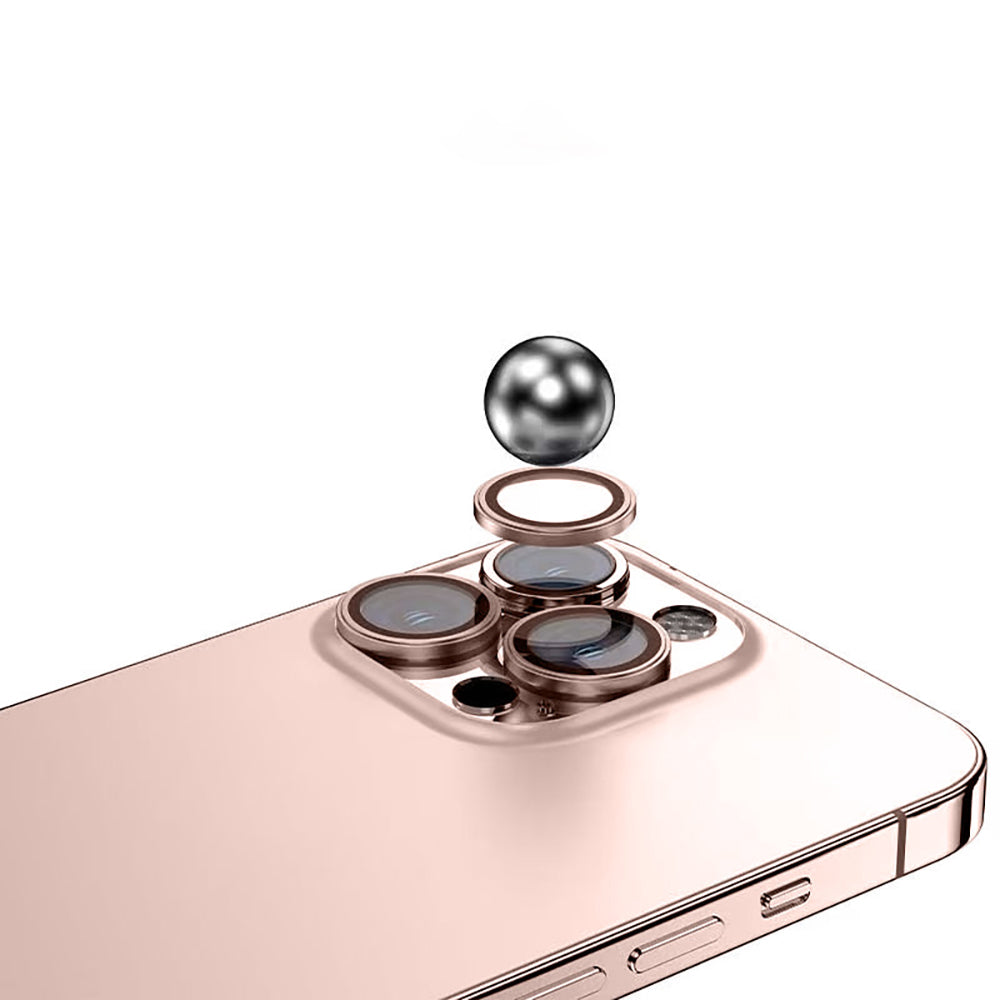 Apple iPhone 13 Zore Mikro Kamera Lens Koruyucu Rose Gold