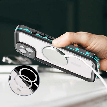 Apple iPhone 14 Kılıf 1-1 Su Geçirmez Kılıf Siyah