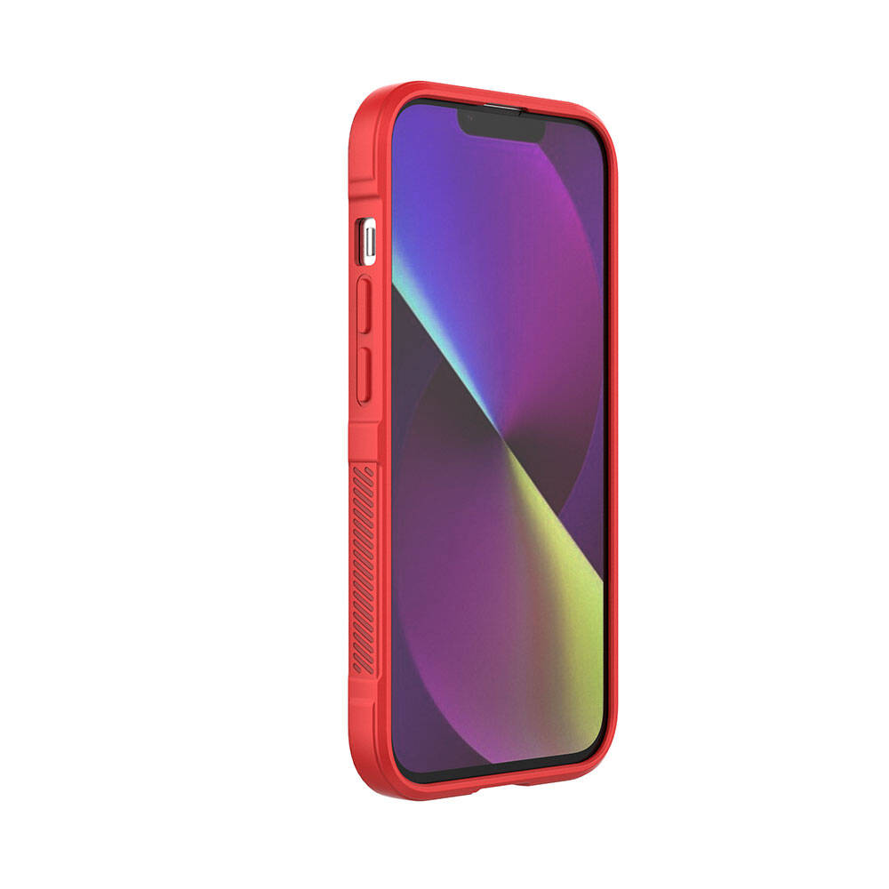 Apple iPhone 14 Kılıf Esnek TPU Oyuklu Arka Yüzey Tasarımlı Zore Etnik Silikon Kapak Koyu Yeşil