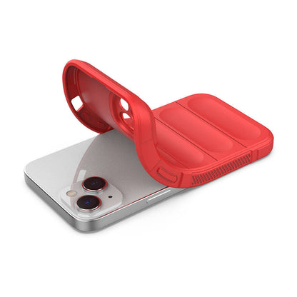 Apple iPhone 14 Kılıf Esnek TPU Oyuklu Arka Yüzey Tasarımlı Zore Etnik Silikon Kapak Koyu Yeşil