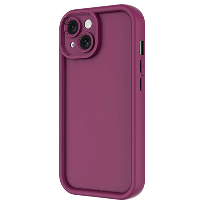 Apple iPhone 14 Kılıf Kamera Korumalı Zore Ananas Kapak Pembe Koyu