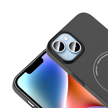 Apple iPhone 14 Kılıf M-Safe Şarj Özellikli Kamera Korumalı Zore Elio Sert PC Kapak