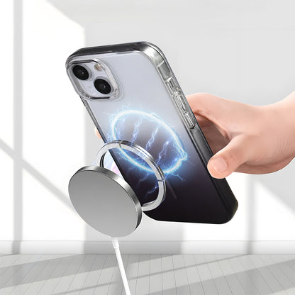 Apple iPhone 14 Kılıf M-Safe Şarj Özellikli Zore Septik Silikon Kapak Mor