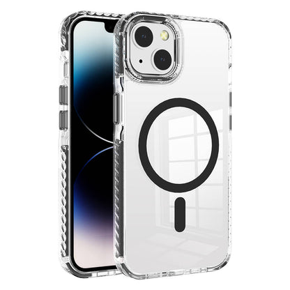 Apple iPhone 14 Kılıf M-safe Şarj Özellikli Airbagli Takılabilir Askı Aparatlı Zore Nana Kapak Siyah