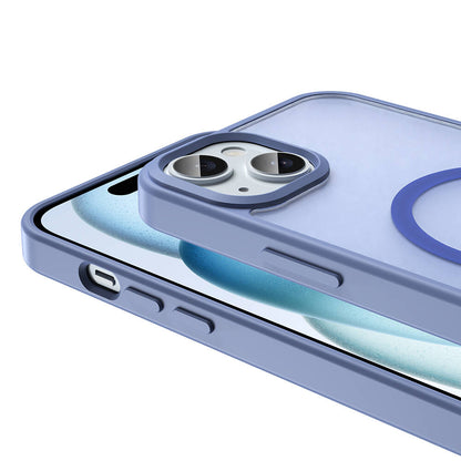 Apple iPhone 14 Kılıf M-safe Şarj Özellikli Mat Arka Yüzey Zore Sio Kapak Koyu Yeşil