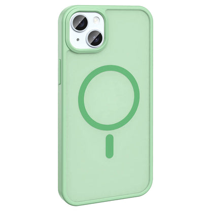 Apple iPhone 14 Kılıf M-safe Şarj Özellikli Mat Arka Yüzey Zore Sio Kapak Lacivert