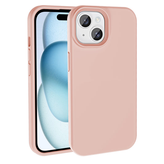 Apple iPhone 14 Kılıf M-safe Şarj Özellikli Sıvı Teknolojili Silinebilir Sert Zore Kivi Kapak Pembe