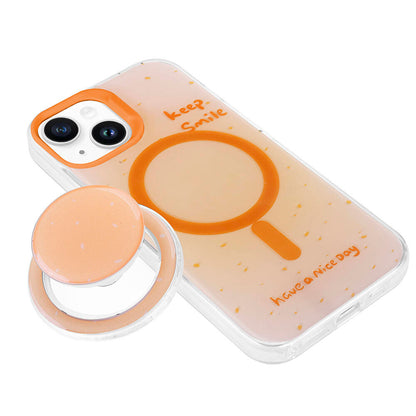 Apple iPhone 14 Kılıf M-safe Şarj Özellikli Tak-Çıkar Pop Soketli Zore Tiktok Kapak Yeşil