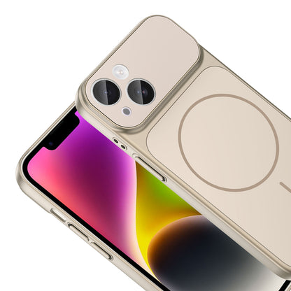 Apple iPhone 14 Kılıf Zore M-Safe Şarj Özellikli Kamera Korumalı Formen Kapak Siyah