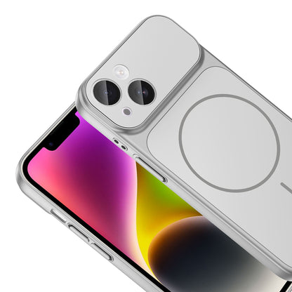 Apple iPhone 14 Kılıf Zore M-Safe Şarj Özellikli Kamera Korumalı Formen Kapak Turuncu