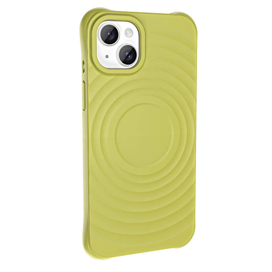 Apple iPhone 14 M-safe Şarj Özellikli Airbagli Mat Görünümlü Zore Hepi Kapak Yeşil