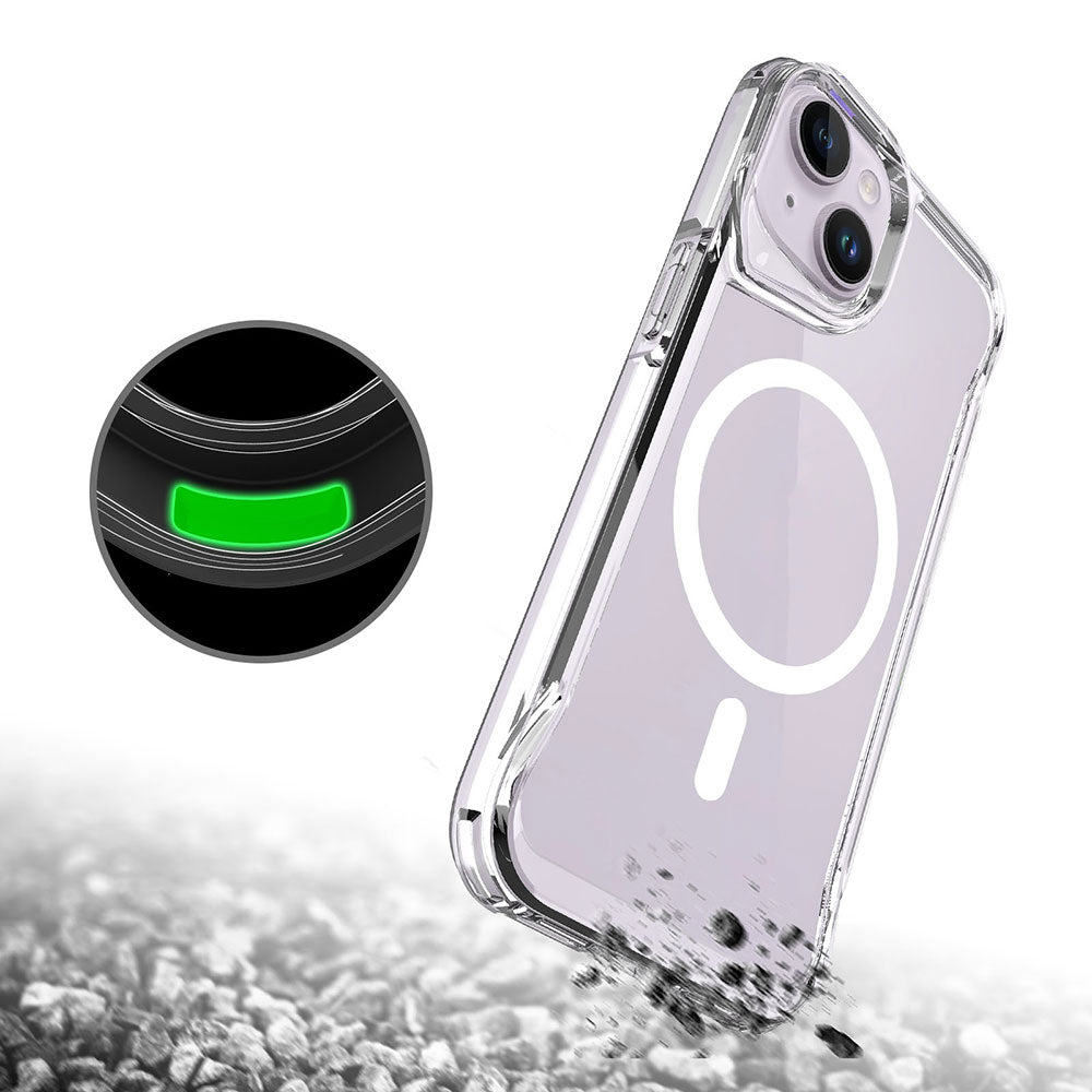 Apple iPhone 14 Plus Kılıf Zore M-safe Şarj Özellikli T-Max M-safe Kapak Renksiz