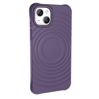 Apple iPhone 14 Plus M-safe Şarj Özellikli Airbagli Mat Görünümlü Zore Hepi Kapak Derin Mor