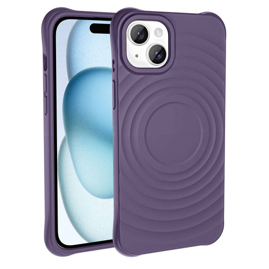 Apple iPhone 14 Plus M-safe Şarj Özellikli Airbagli Mat Görünümlü Zore Hepi Kapak Yeşil