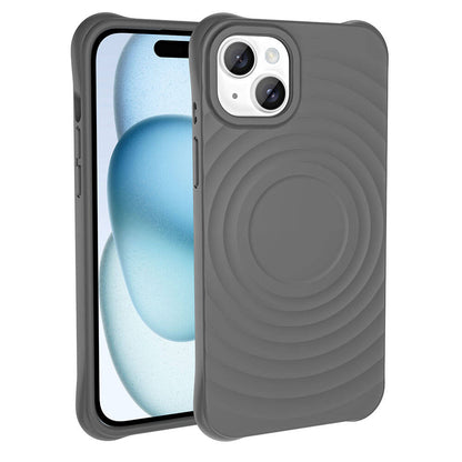 Apple iPhone 14 Plus M-safe Şarj Özellikli Airbagli Mat Görünümlü Zore Hepi Kapak Beyaz