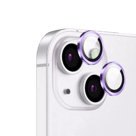Apple iPhone 14 Plus Zore CL-12 Premium Safir Parmak İzi Bırakmayan Anti-Reflective Kamera Lens Koruyucu Mor