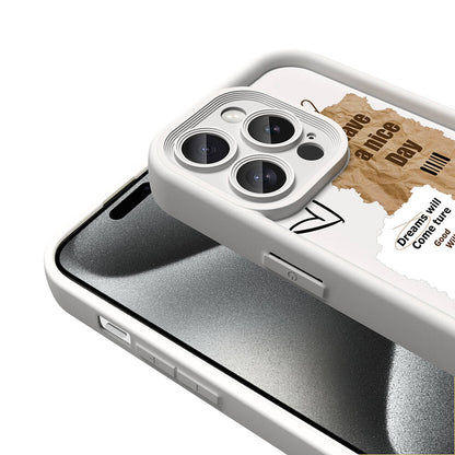 Apple iPhone 14 Pro Kılıf Kamera Korumalı Baskılı Arka Yüzey Zore Klas Kapak Siyah