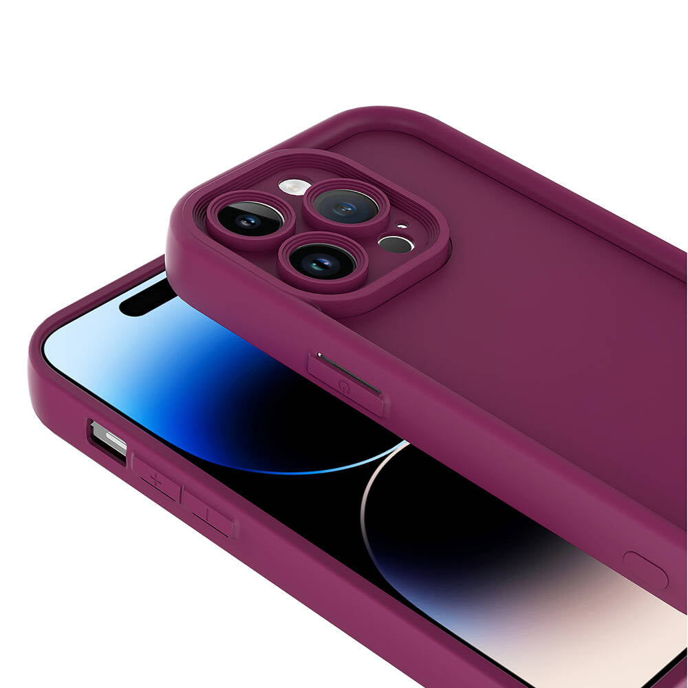 Apple iPhone 14 Pro Kılıf Kamera Korumalı Zore Ananas Kapak Koyu Yeşil