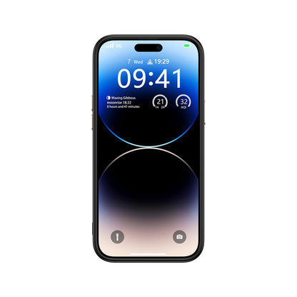 Apple iPhone 14 Pro Kılıf M-safe Şarj Özellikli Karbon Fiber Görünümlü Zore Antina Kapak Siyah