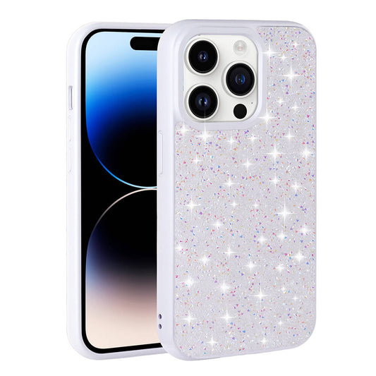 Apple iPhone 14 Pro Kılıf Parlak Taşlı Tasarım Zore Pırlanta Kapak Gri