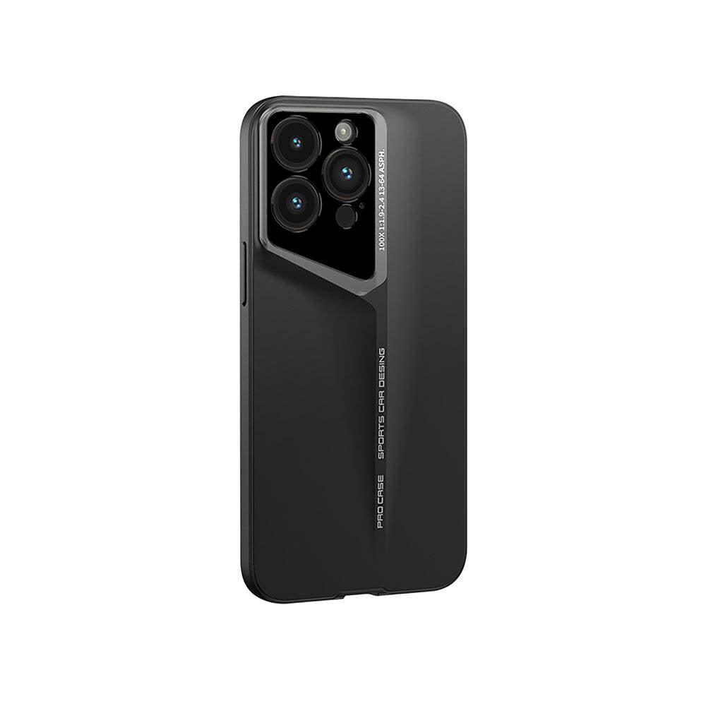 Apple iPhone 14 Pro Kılıf Ultra İnce Kamera Korumalı Sert Rubber Zore Procase Kapak Siyah