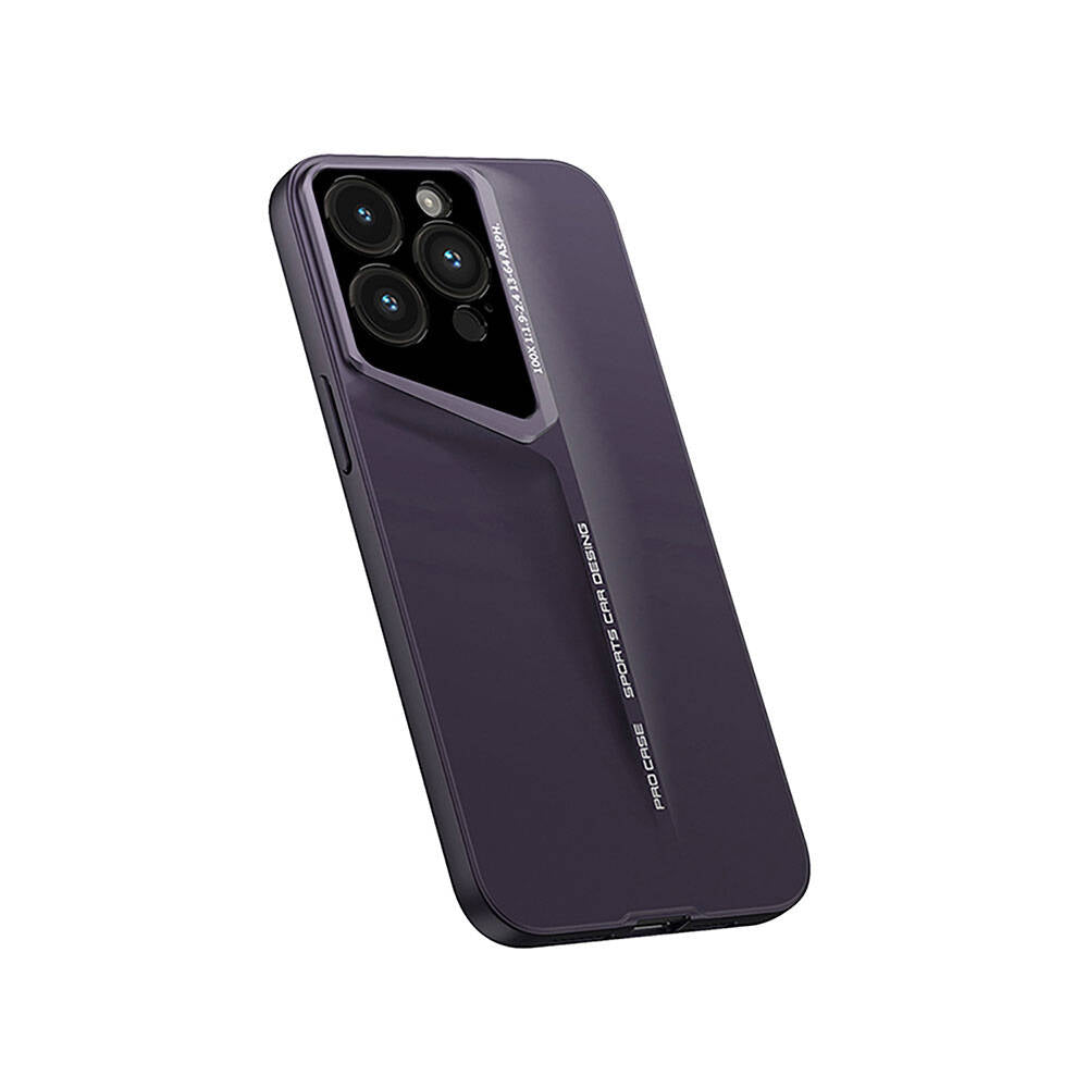 Apple iPhone 14 Pro Kılıf Ultra İnce Kamera Korumalı Sert Rubber Zore Procase Kapak Derin Mor