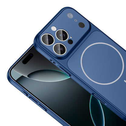 Apple iPhone 14 Pro Kılıf Zore M-Safe Şarj Özellikli Kamera Korumalı Formen Kapak Gri