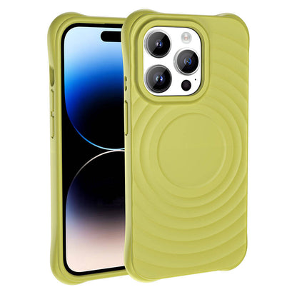 Apple iPhone 14 Pro M-safe Şarj Özellikli Airbagli Mat Görünümlü Zore Hepi Kapak Derin Mor