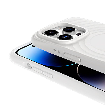 Apple iPhone 14 Pro M-safe Şarj Özellikli Airbagli Mat Görünümlü Zore Hepi Kapak Pembe Açık