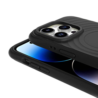 Apple iPhone 14 Pro M-safe Şarj Özellikli Airbagli Mat Görünümlü Zore Hepi Kapak Lila