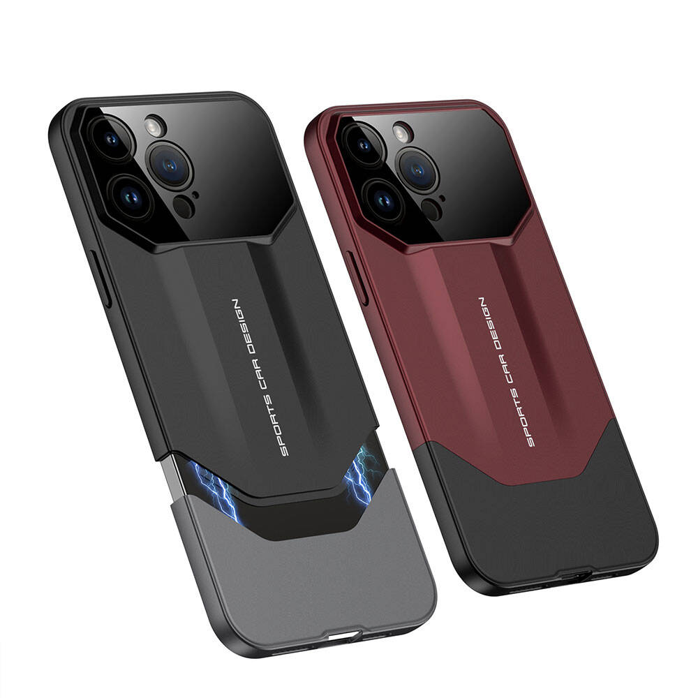 Apple iPhone 14 Pro Max Kılıf Çift Parçalı Zore Ays Pro İkili Kapak Siyah-Gri