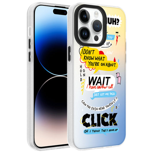 Apple iPhone 14 Pro Max Kılıf Desenli Zore Dragon Sert Kapak Kelimeler