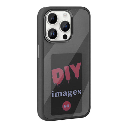 Apple iPhone 14 Pro Max Kılıf Ekranı Yansıtan Zore Akıllı NFC Kapak Siyah