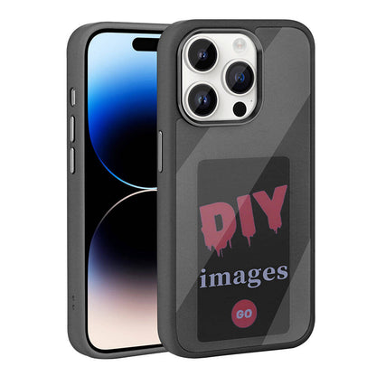 Apple iPhone 14 Pro Max Kılıf Ekranı Yansıtan Zore Akıllı NFC Kapak Siyah