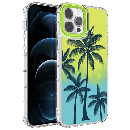 Apple iPhone 14 Pro Max Kılıf Kamera Korumalı Renkli Desenli Sert Silikon Zore Korn Kapak