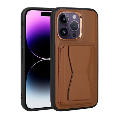Apple iPhone 14 Pro Max Kılıf Kartlıklı Standlı Pu Deri Zore Memo Kapak