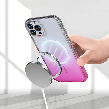 Apple iPhone 14 Pro Max Kılıf M-Safe Şarj Özellikli Zore Septik Silikon Kapak Siyah