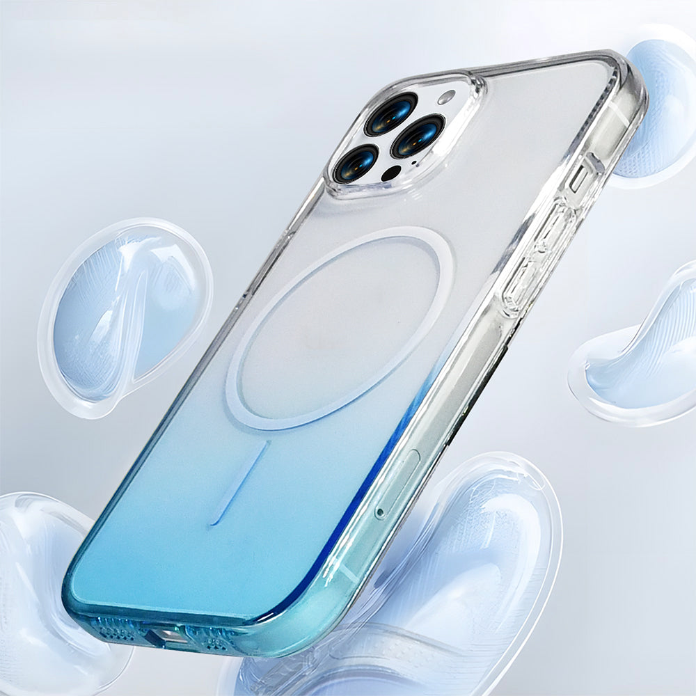 Apple iPhone 14 Pro Max Kılıf M-Safe Şarj Özellikli Zore Septik Silikon Kapak Turuncu