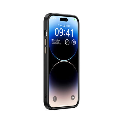 Apple iPhone 14 Pro Max Kılıf M-safe Şarj Özellikli Karbon Fiber Görünümlü Zore Antina Kapak Siyah