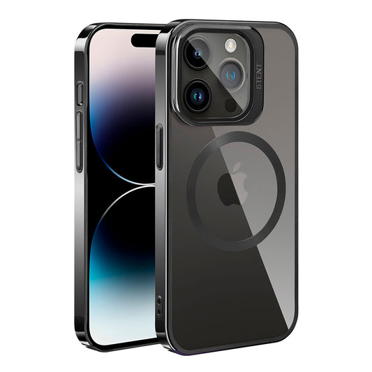 Apple iPhone 14 Pro Max Kılıf M-safe Şarj Özellikli Standlı Zore Klon Kapak Derin Mor