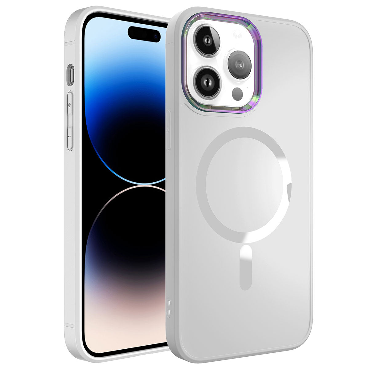 Apple iPhone 14 Pro Max Kılıf M-safe Wireless Şarj Özellikli Zore Stil Kapak Siyah