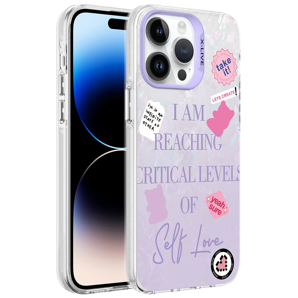 Apple iPhone 14 Pro Max Kılıf Mermer Desenli Zore Marbello Kapak Mor