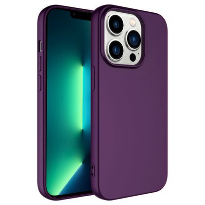 Apple iPhone 14 Pro Max Kılıf Zore LSR Lansman Kapak Koyu Mor